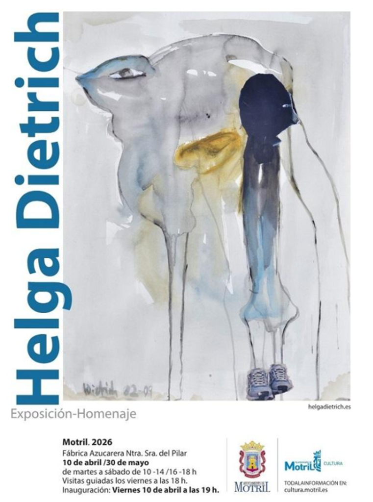 Exposición homenaje Helga Dietrich visitas guiadas viernes 18:00 Fábrica del Pilar Motril Museo del Azúcar